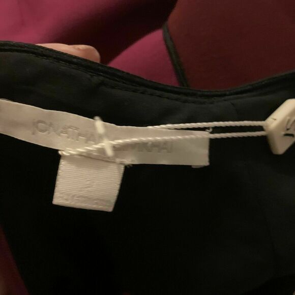 Jonathan Simkhai Purple Black Color Block Cocktail Dress 2 - Picture 4 of 16